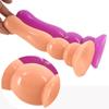 Soft 20.2cm Length Smooth Head Anal Plug Mini Dildo With Suction Cup Insert Vagina For woman Masturbating Sex Toys