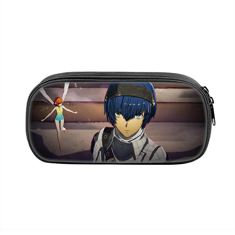 Refantazio Fantasy Theme Nylon Pencil Bag With Spacious Storage For Students