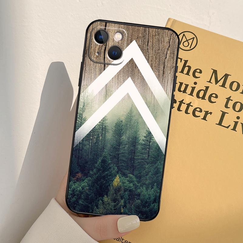 

Forest Geometry Wood Nature Phone Case For iPhone 17 16 15 14 11 12 13 Pro Max mini XR 16e 15 16 Plus 17 Air Full Cover iPhone 12 mini