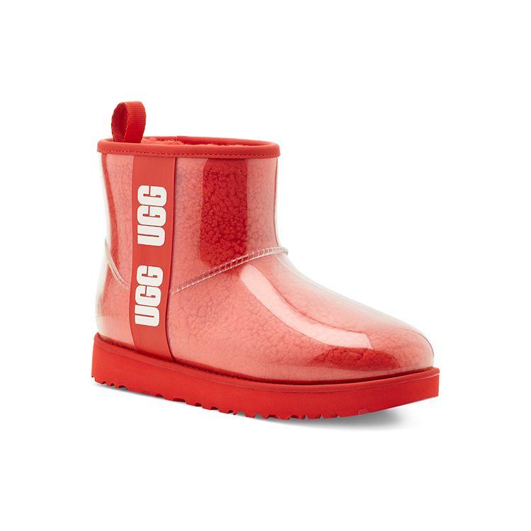 UGG Classic Clear Mini Lava Flow Women Sneakers Red 1113190-LFL