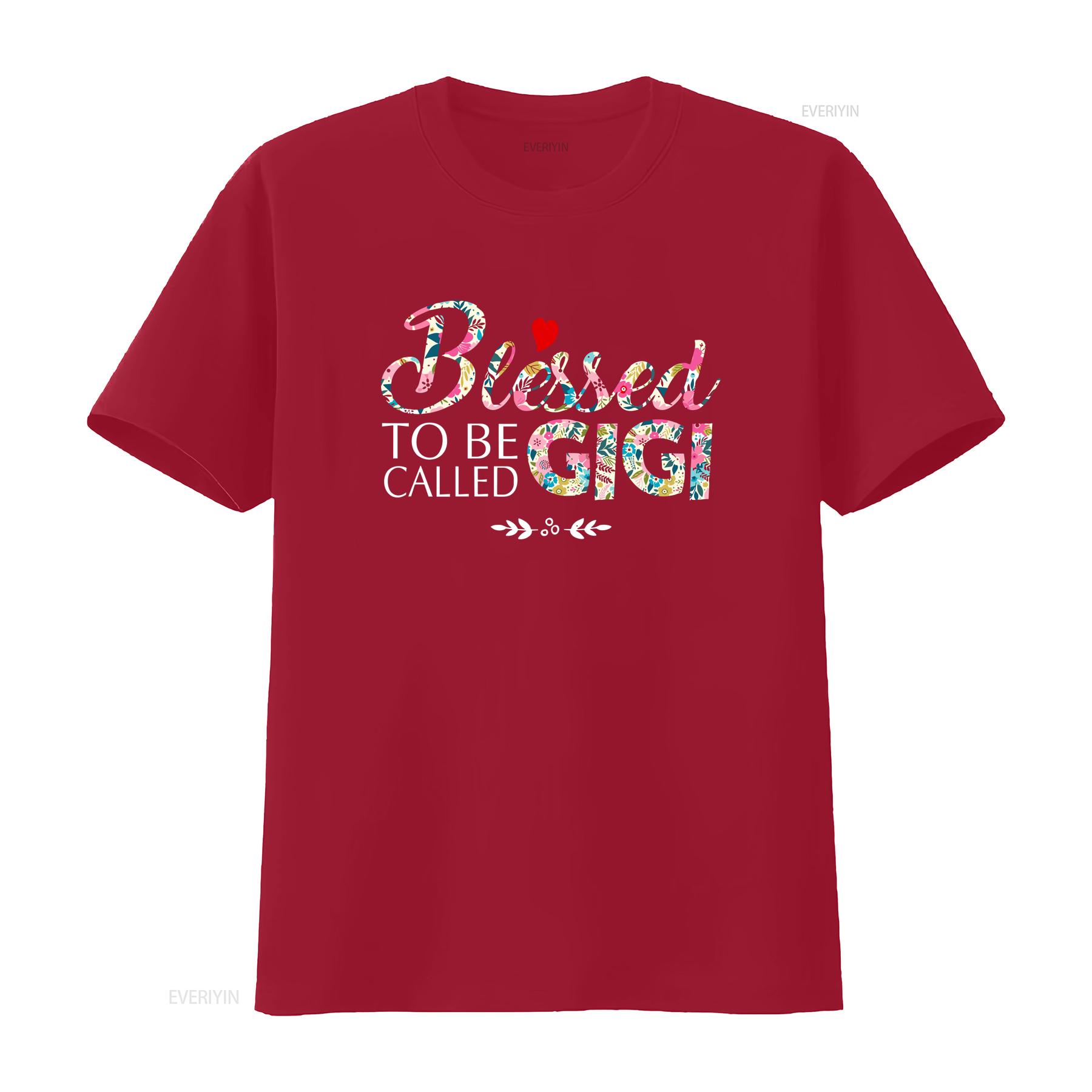 

Женская футболка с надписью Blessed To Be Called Gigi, винтажная, стираная, унисекс, дизайнерская одежда, мягкий принт, универсальная, для мужчин, удобная S