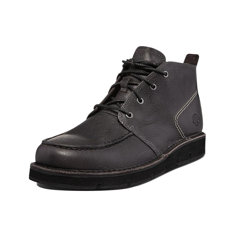 Timberland Chukka Durable Shock-Absorbing Comfortable Ankle Outdoor Boots Men boots Black Gray A1JTV