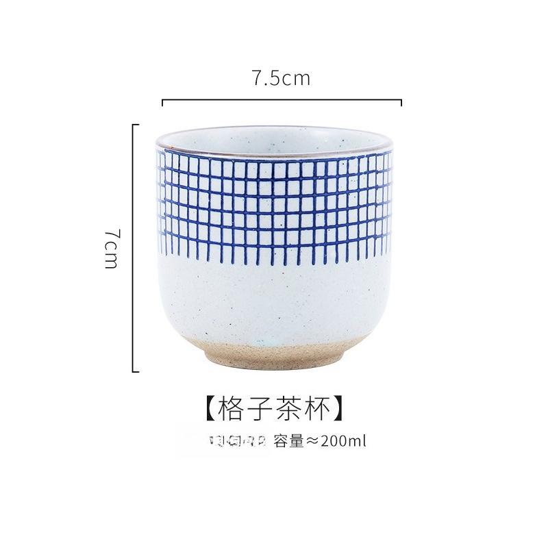 Japanese Tea Cup Set Hand Painted Ceramic Cups Stoneware Coffee Mugs Rustic Modern Sake Cup for Matcha Tea Ceremony Home Decor