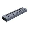 Hub BT2U3-13AB z włącznikami 13x USB-A - szary