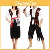 Unique Couples Pirate Costume For Adults Featuring Stylish Stage Performance Outfit
