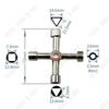 Clé Universelle en forme de Croix Ajustable en Alliage de Zinc - TECH DISCOUNT - Trousse à Outils Compacte