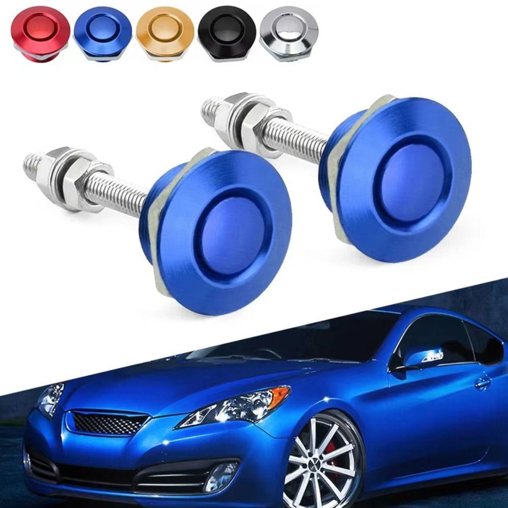 Lock Clip Hood Pins 25mm Mini Size Push Button Lock Universal Quick Release Fasteners Racing Car