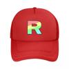 Team Rainbow Rocket Mesh Baseball Caps Snapback Fashion  Hats Breathable Casual Casquette Outdoor For Unisexs And Womens