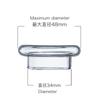 Inmeet Whiskyglas Verkostungskappe, Glasdeckel/Glasbecherdeckel/Hohes Borosilikatglas