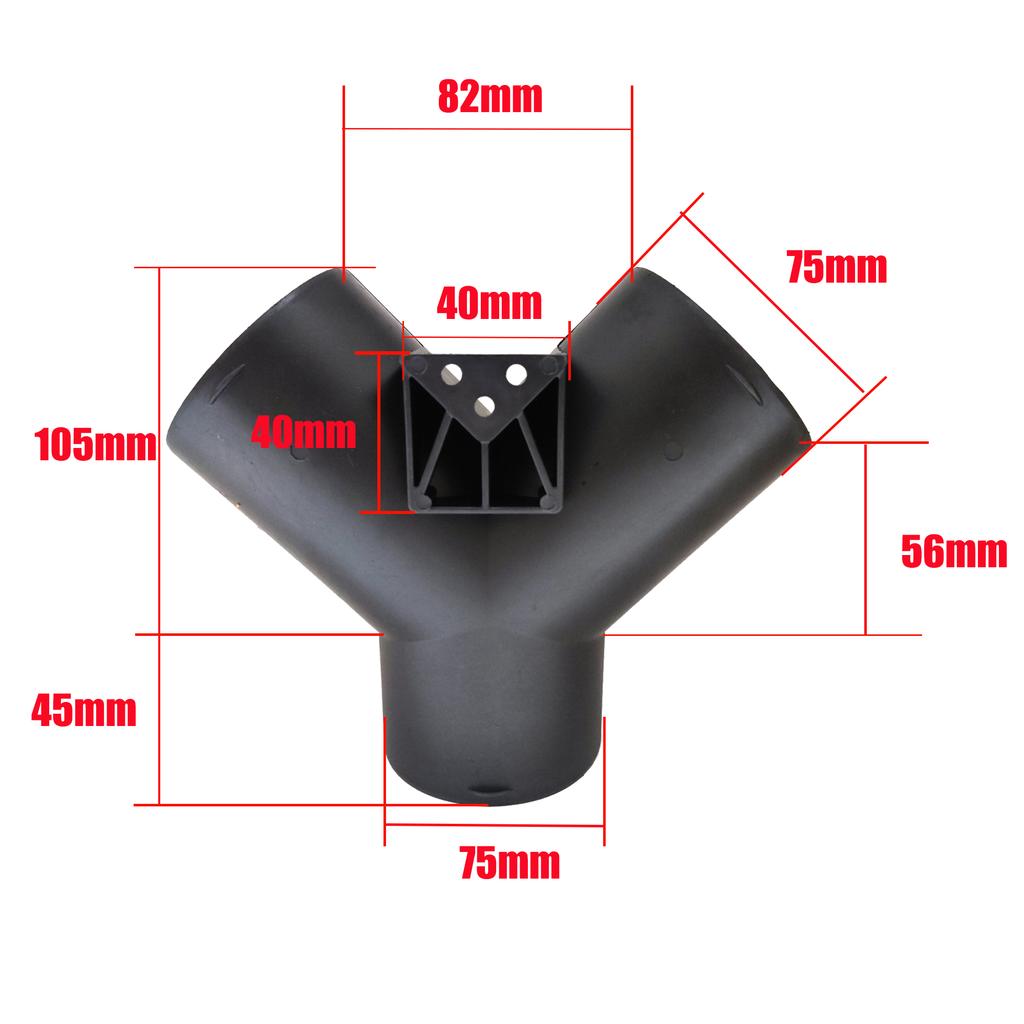 42mm/60mm/75mm Car Heater Air Vent Ducting Connector Closable Open Regulatin Y / T / L Branch For Webasto Diesel Parking Heater