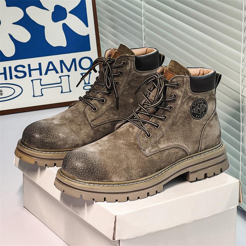 Martin Boots Herren 2025 neu Rhabarber Herbst und Winter Britischer Wind Werkzeug Samt Baumwollschuhe Paar 2345-J