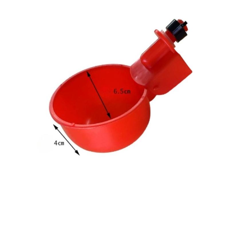 5/10cs Poultry Automatic Water Dispenser Chicken Drinking Bowl Pigeon Automatic Water Dispenser Small Chick Feeding Bowl