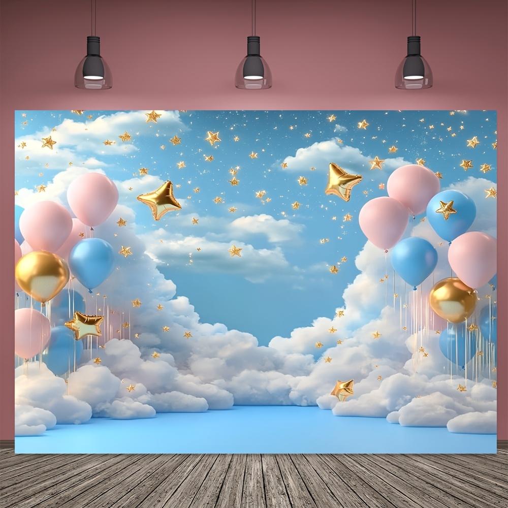 2D plane 1 dreamy cloud and balloon perfect for family gatherings and daily decoration