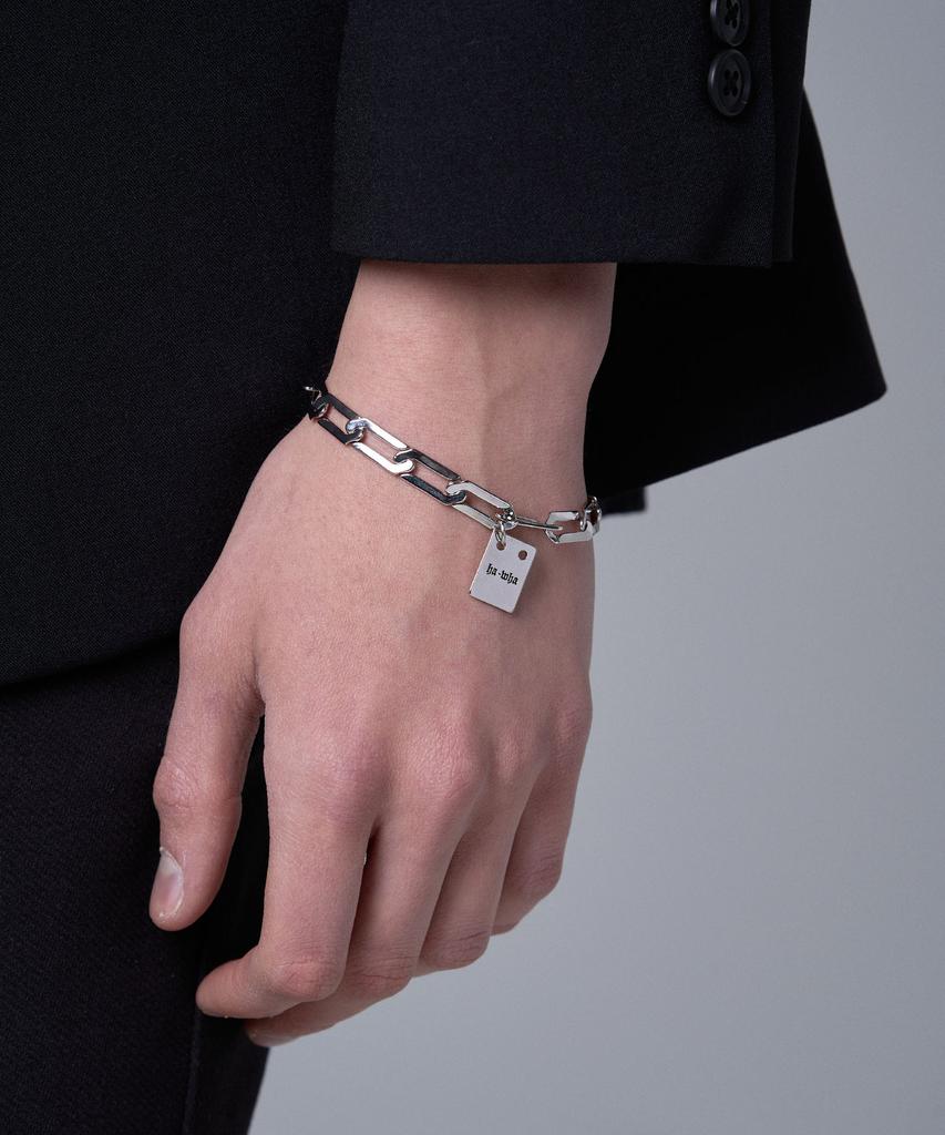 Hawha Flat Tag Chain Bracelet