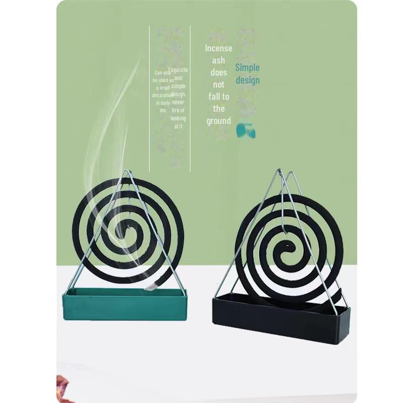 Triangular Fireproof Mosquito Coil & Incense Holder - Scald-Proof Tray/Burner/Ash Tray