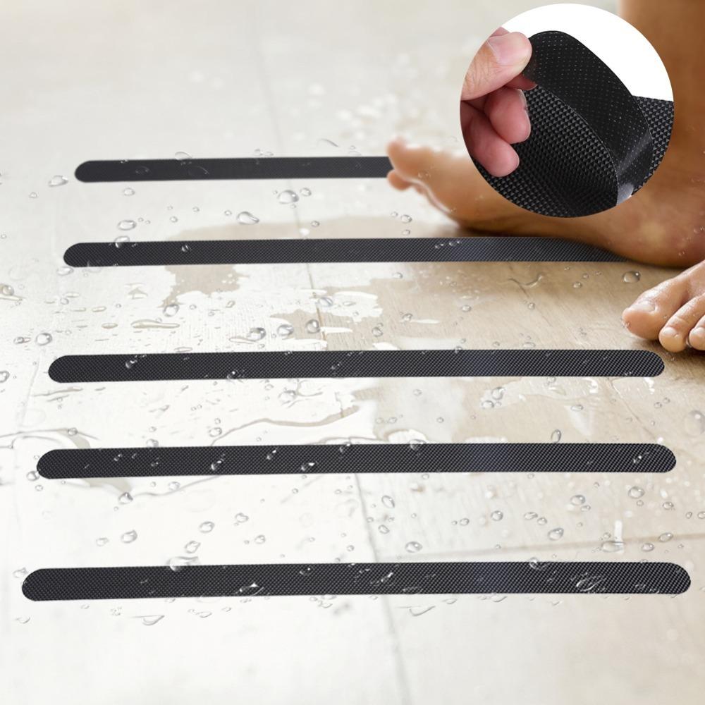 12 PCS Black Blue Safety Strip Adhesive Skid Strip  Bathtub Bathroom Floor Ceramic Floor