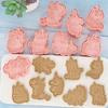 Plastic Biscuit Mold Cookie Embossing Moulds Single Horn Horse Shape Cookie Mold