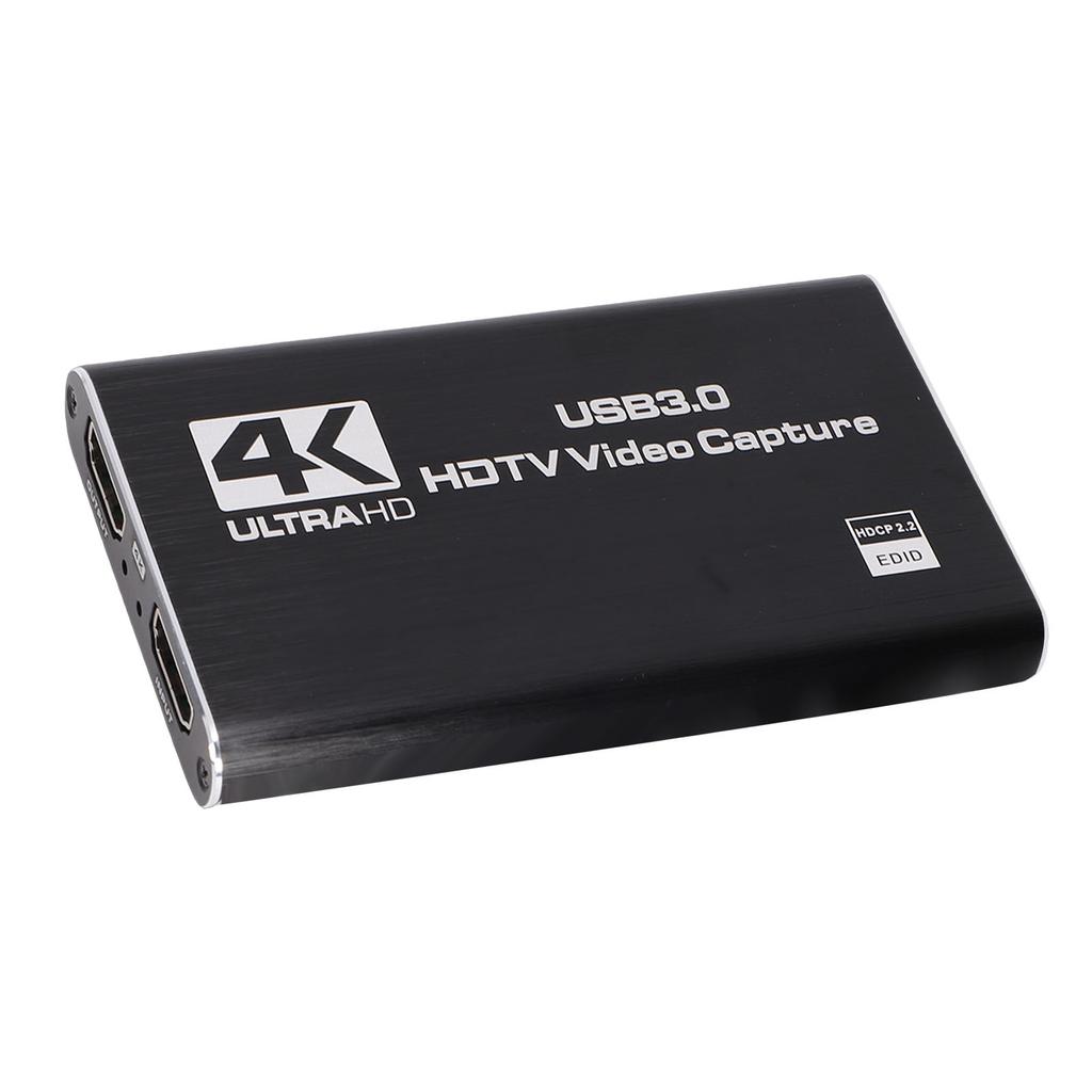 4K Video Capture Card HD Multimedia Interface to USB 3.0 Game Capture Card with Loop Out 1080P 60FPS 3.5mm Mic Input