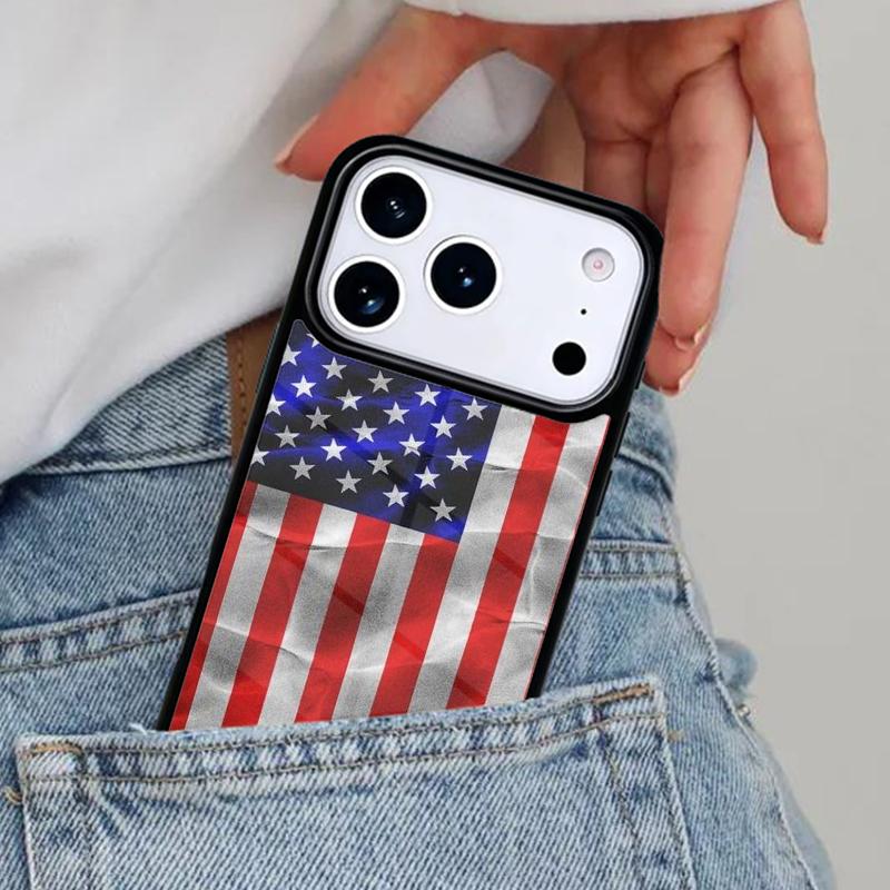

Silk Flags USA America Phone Case for iPhone 17ProMax 12 13 14 15 16e 17 Pro Max Plus Air Cover iPhone 16 Plus