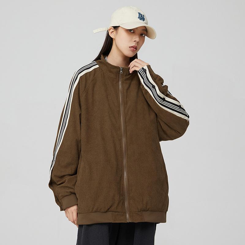 New Fashion Trendy Jacket Men's Breasted Coat Jacket Teen Stand-up Collar