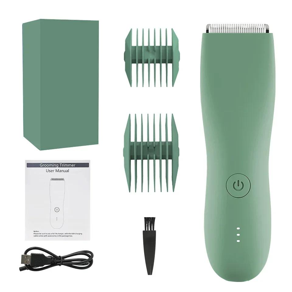 Body Trimmer For Men Painless Epilator Rechargeable Shaver For Sensitive Areas Bikini Electirc Epilator Body Hair Trimmer Set