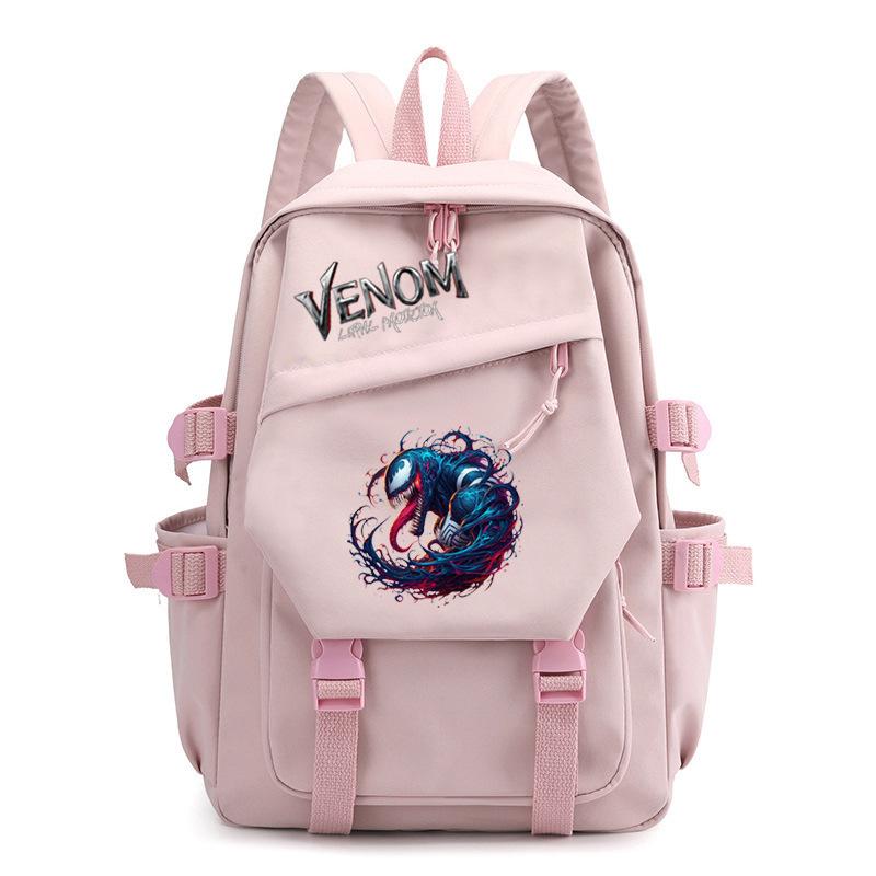 3 Piece School Backpack Set for Students Large Capacity Oxford Cloth Schoolbag with Shoulder Strap and Pencil Case