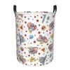 Dumbo Musical Fantasy Comedy Laundry Basket Collapsible Anime Clothes Hamper for Baby Kids Toys Storage Bag