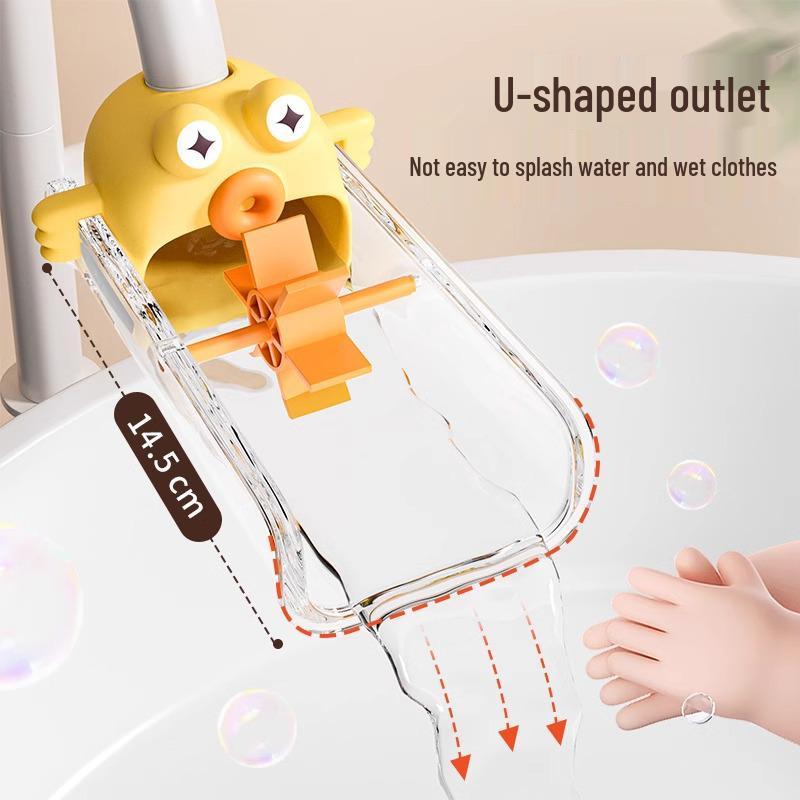 Children's Cute Anti-Splash Faucet Extender Extension Tube for Bathroom Washbasin