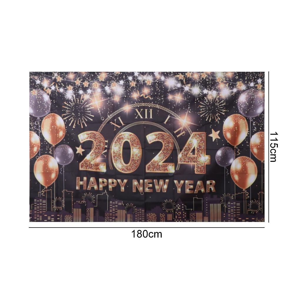 Celebrate Party 2024 New Year Decorations New Year Theme 2024 Background Banner  Home Party Decor