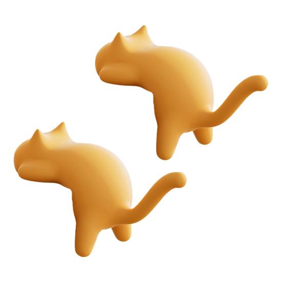 Niedliche Katzen Schreibtischkantenhaken Bohrerfreie Tischkantenaufhänger Kätzchenhaken Schreibtisch-Organizer Haken für Schlüssel Taschen Kopfhörer