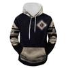 Fashion Print Loose Men's And Women's Long Sleeve Hooded Sweater