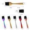Pennello Olio Acciaio Inossidabile Pennello Silicone per Frittelle da Cucina Pennello Olio per Barbecue Domestico Pennello per Barbecue Senza Residui Strumento da Cucina