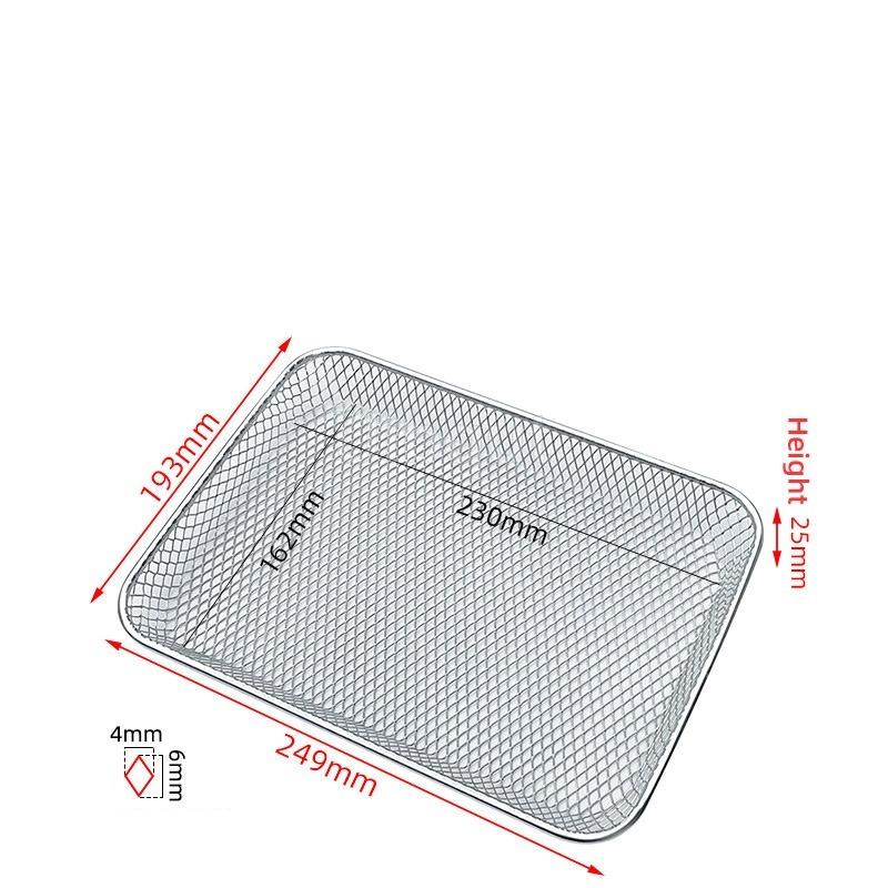 304 Stainless Steel Dried Fruit Mesh Frying Basket Mesh Suitable for Supor Midea Changdi and Joyoung Electric Ovens and Air Fry