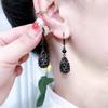 Ladies' Diamond-encrusted Teardrop Earrings Fashionable Ear Buckles Earrings And Pendants