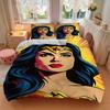 3pcs Wonder Woman, Superhero Cover Set,Soft Comfortable Duvet Cover,Guest Room (1*Duvet Cover + 2*Pillowcases, Without Core) yy251024004