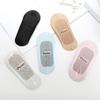 5 Pairs Women's No Show Socks Candy Color Nonslip Silicone Grip Breathable Nylon Invisible Low Cut Socks For Summer