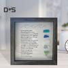 Sea Glass Picture Frame Wooden Photo Frame with Colorful Sea Glass Frame Sea Glass Poem Framed Artwork Ornament for Home Decor