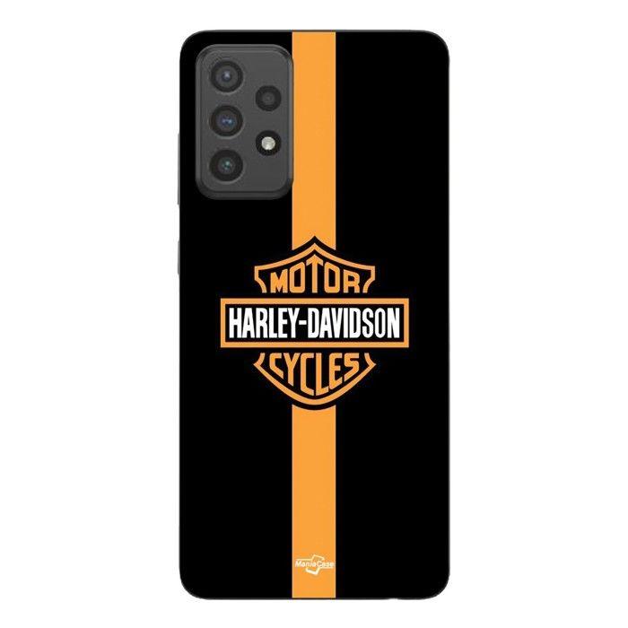 Coque de téléphone - MANIACASE - Samsung Galaxy A33 5G - Silicone TPU - Noir - Harley Davidson