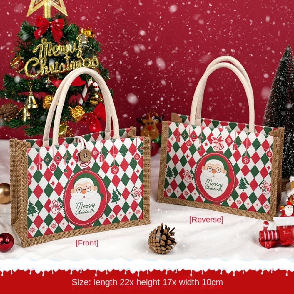 Sac de bomboane de nuntă de mare capacitate, cutie de bomboane cu desene animate, portabil, sac de cadouri de Crăciun, petrecere de nuntă