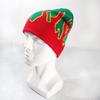 Knit Outdoor Cap With Flame Pattern And Acrylic Material For Streetwear Fall
