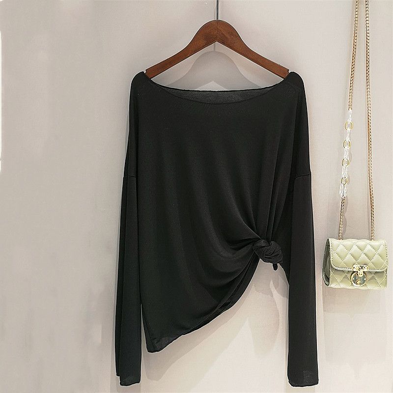 Αντηλιακό T-shirt Γυναικείο Καλοκαιρινό Λεπτό Αντηλιακό Μπουφάν Φούτερ Φαρδύ Μακρυμάνικο Μπλουζάκι Μπλούζα