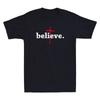 Believe In Cross Jesus Christ Men's T-Shirt Christian Saying Bible Faith God Tee