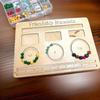 Wood Bead Sorting Tray Jewelry Designing Tool Wood Bead Organizer Board Wood Bead Board Jewelry Making Board for Jewelry