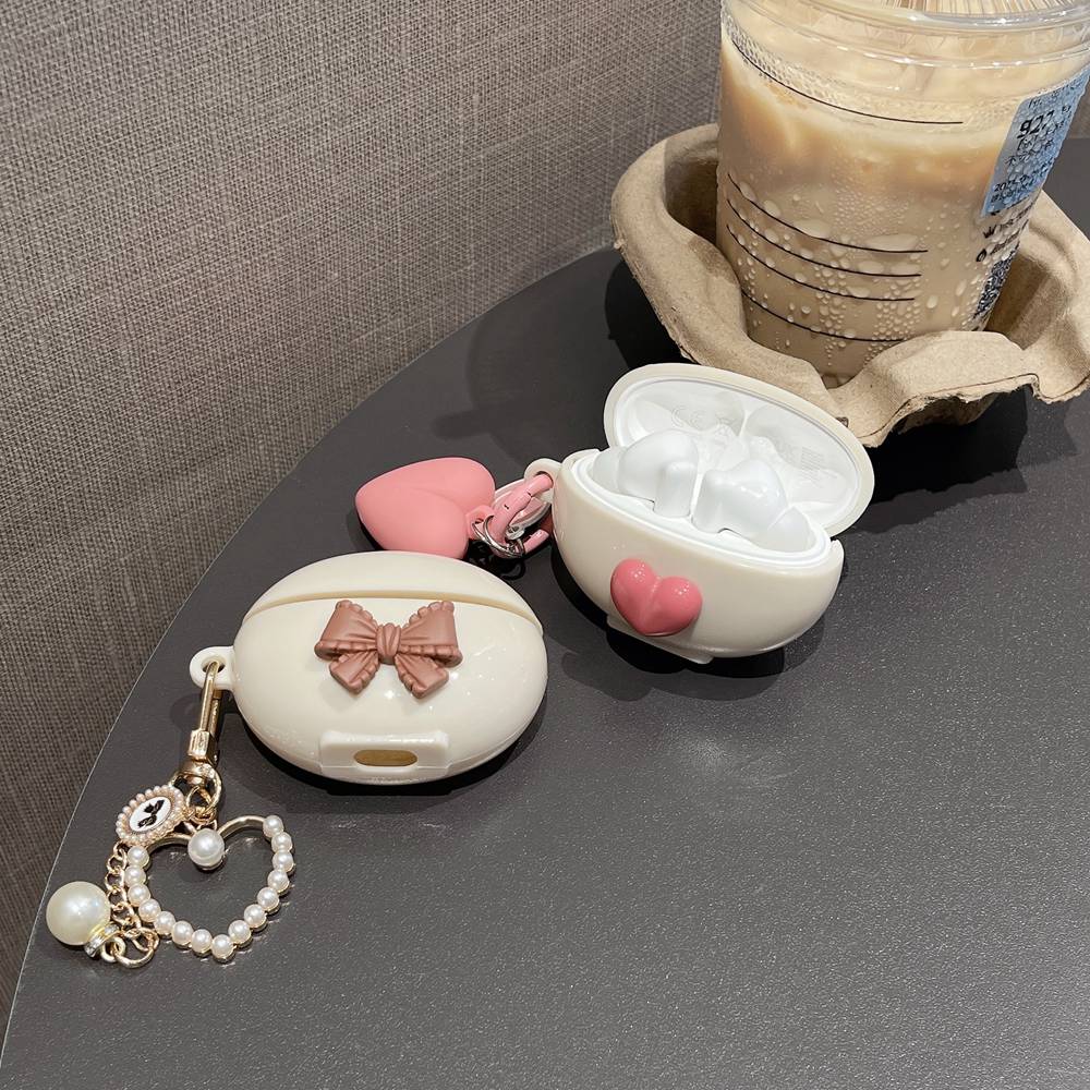 Luxury Girls Pearl 3D Silicone Case For Huawei Freebuds 5i Bluetooth Earphone Protective Cover Freebuds 5i Shell with