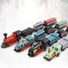 Pull-back Retro Steam Train Model Miniature Simulation Train Toy Pull Back Model Train  Kids Toy