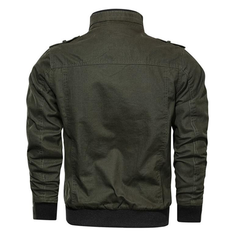 Spring Autumn Men's Jacket Men Jackets Coat Stand Collar Outwear Cotton