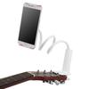 Guitar Phone Holder Clip Universal Plastic Metal Musical Instrument Accessories 80mmWhite