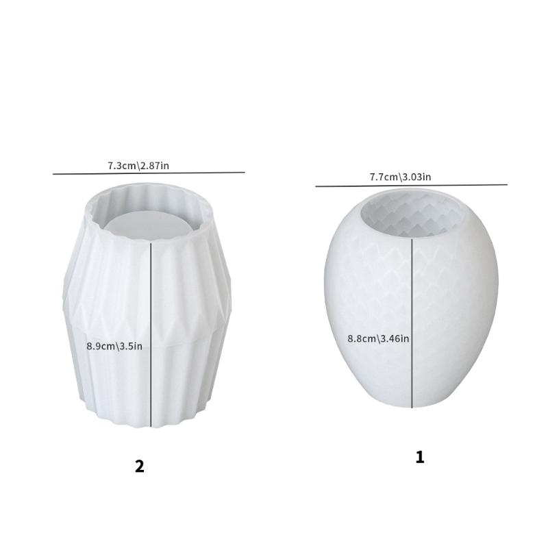 Dragon's Egg/Striped Mold for Flower Vase Home Decoration Making Mould High Temperature Resistant Silicone Jewelry Mold