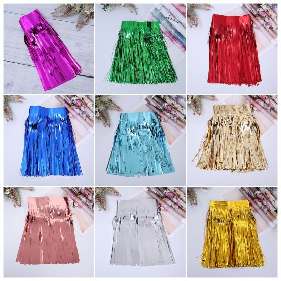 Rainbow Foil Tassel Garland 9.84 Feet Party Supplies Colorful Streamers for Floats Graduation Birthday Wedding Carnival Photo Backdrop Decorations