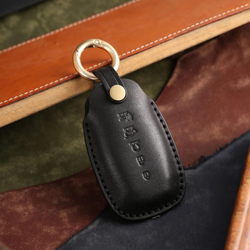 Customized Key Cover Is Suitable for Modern Fista Car Key Cover, Purely Handmade High-end Leather Car Key Bag.